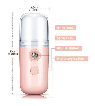 Portable Mini Facial Steamer - USB Rechargeable