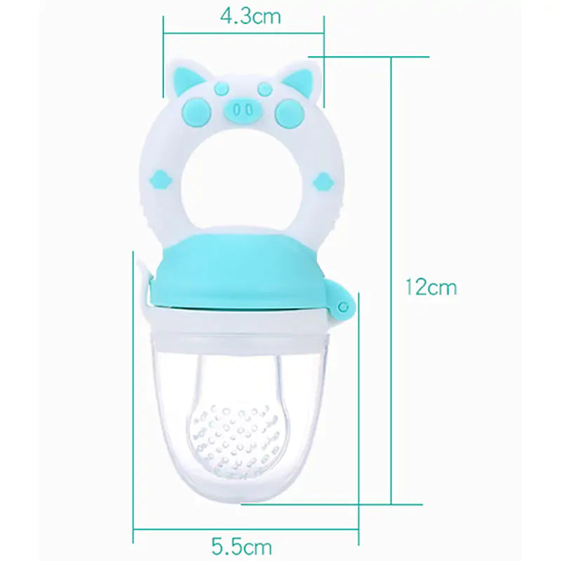 Silicone Teether & Fresh Food Feeder for Babies (3-12 Months)