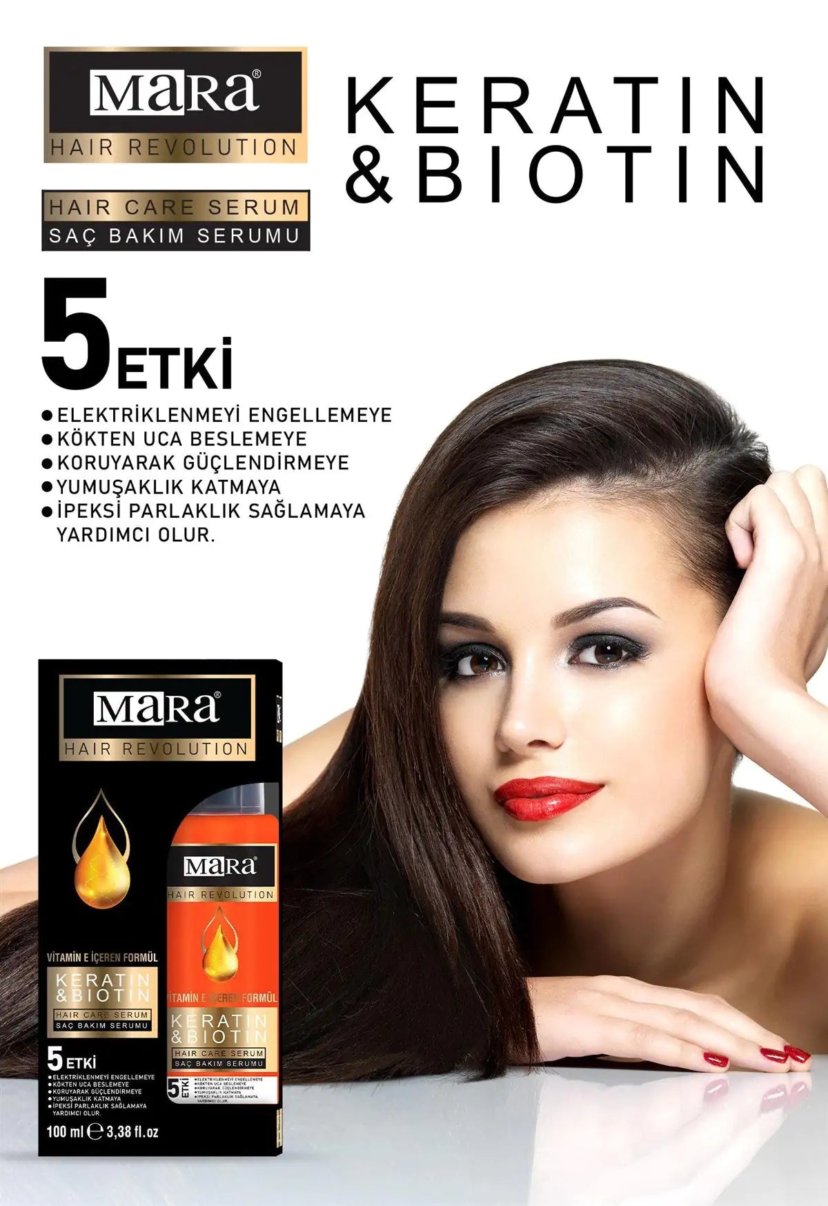 Mara Hair Care Serum Keratin & Biotin 100 Ml